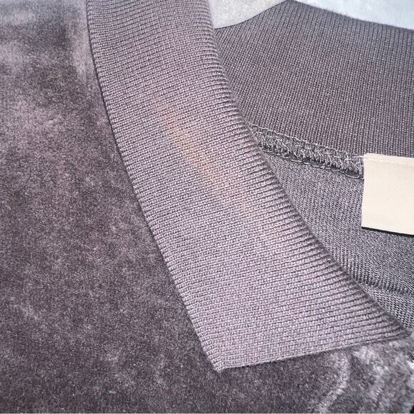 Fear Of God Essentials Women’s Sleeveless Velour Polo In Iron - Picture 12 of 12